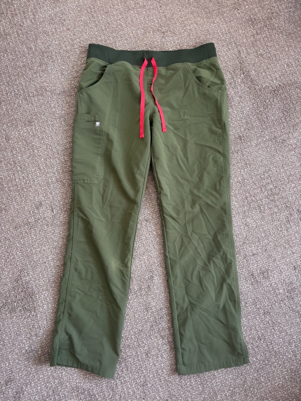 Figs Olive Green Scrub Bottoms, Medium